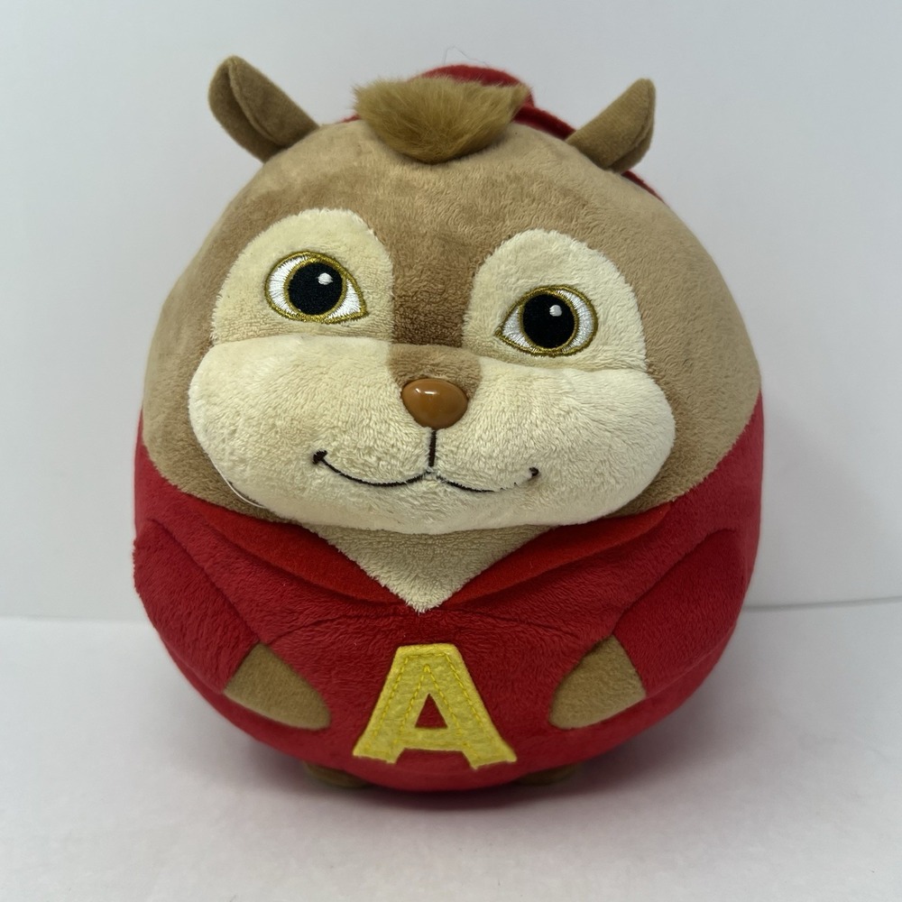 Ty‎ Alvin and the chipmunks Plush Beanie Baby Ballz Stuffed Animal